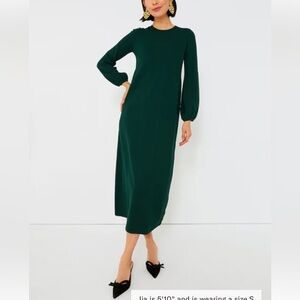 Pomander Place Hunter Green Lennox Maxi Sweater Dress - XXL